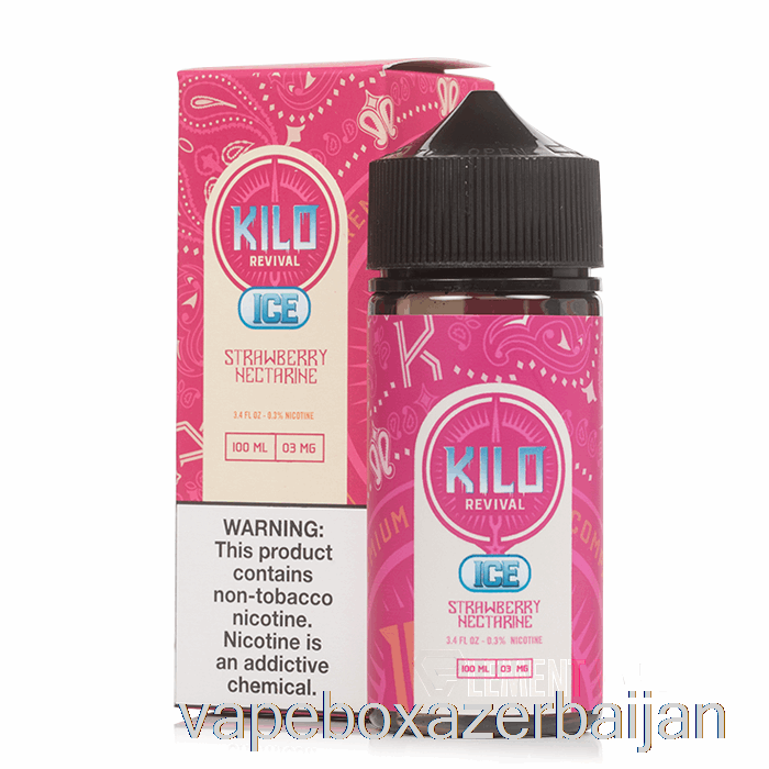 Vape Box Azerbaijan ICE Strawberry Nectarine - KILO Revival - 100mL 0mg